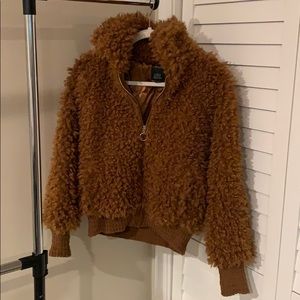 Target Zip Up Sherpa Jacket - Size XS (NWT)
